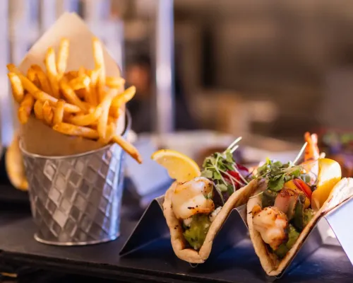 Souvlakia with Shrimps